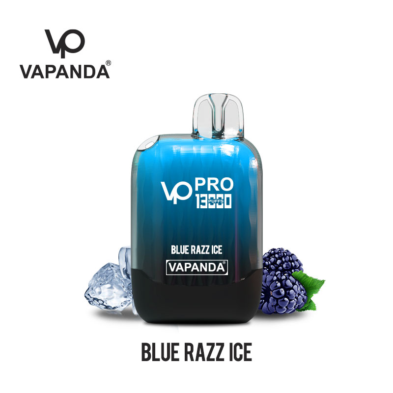 Blue Razz Ice Flavor Vapanda PRO Flava 13000puffs Rechargeable E Cigarette