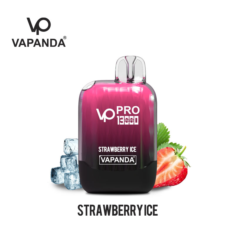 Strawberry Rechargeable Disposable Vape Pod Vapanda PRO 13000Puffs Pen Disposable Electronic Cigaret